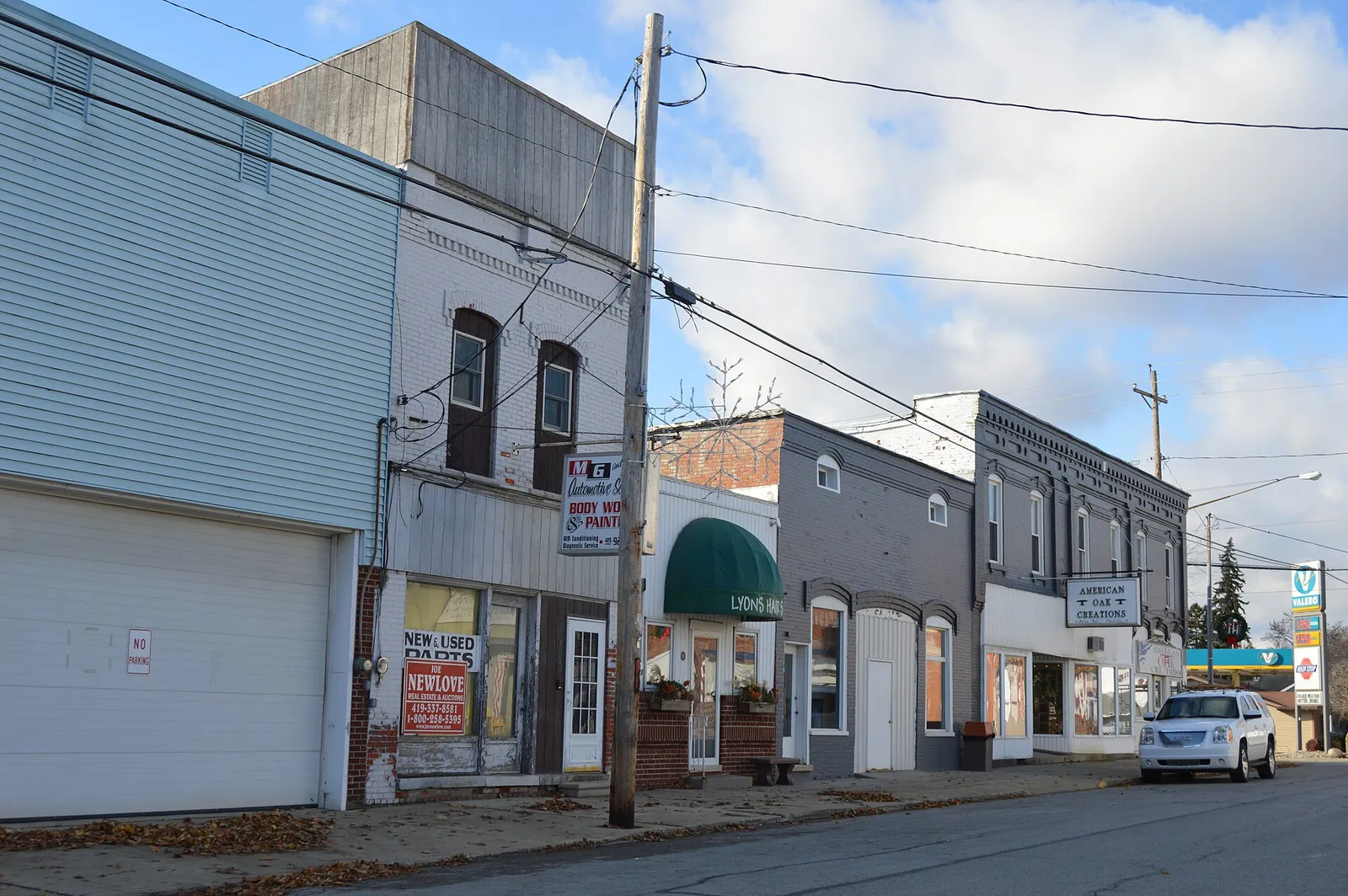 Morenci east of Adrian, Lyons.