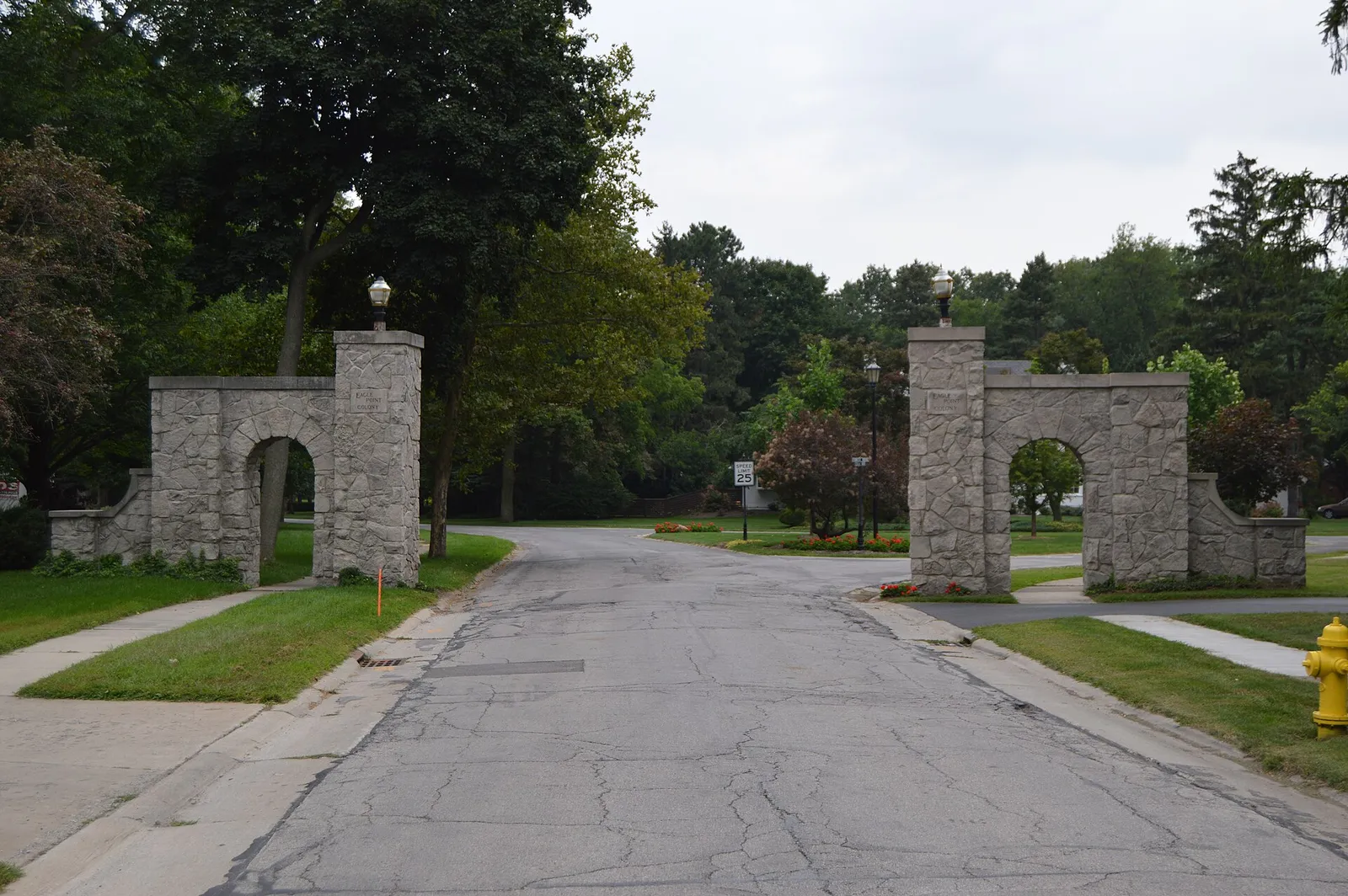 Eagle Point Colony gateway.