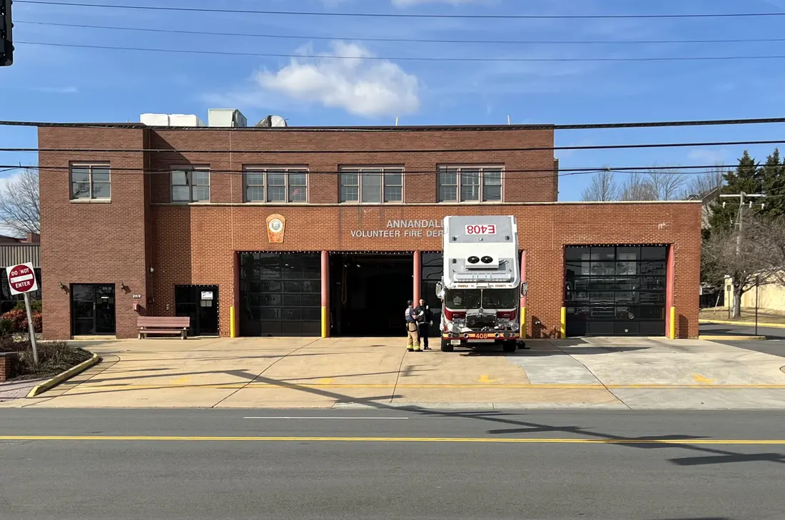 Annandale, Virginia, Fire Station No. 8 (operated by Fairfax County Fire & Rescue), February 2022