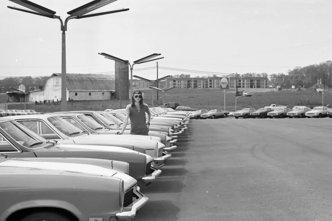 1973 Chevrolet Vegas (all new) at Criswell Chevrolet in Gaithersburg, MD. Photo by Andy Meyerson. 39.14529220197618, -77.2188981963767
