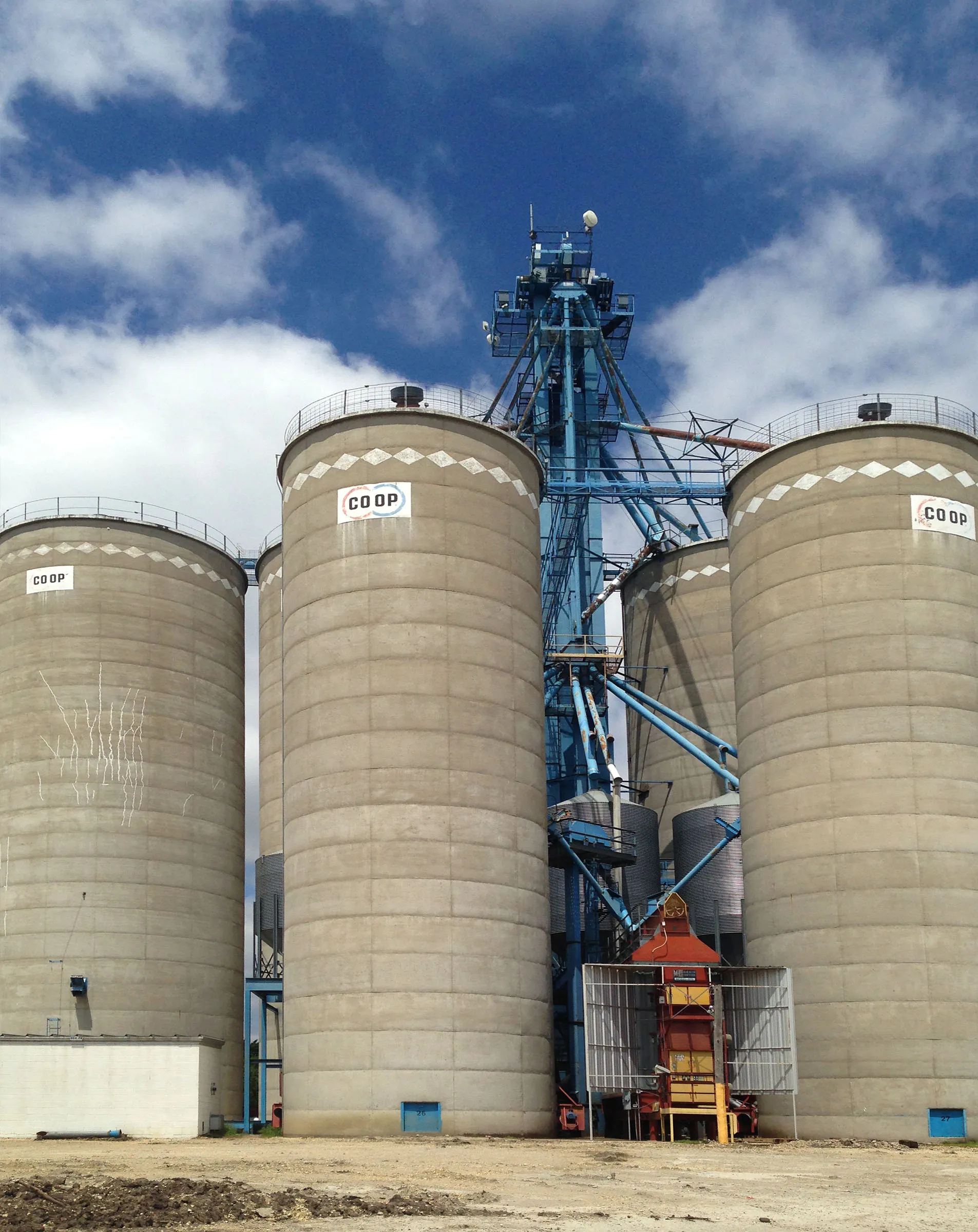 Silos for grain storage, Furley, Kansas