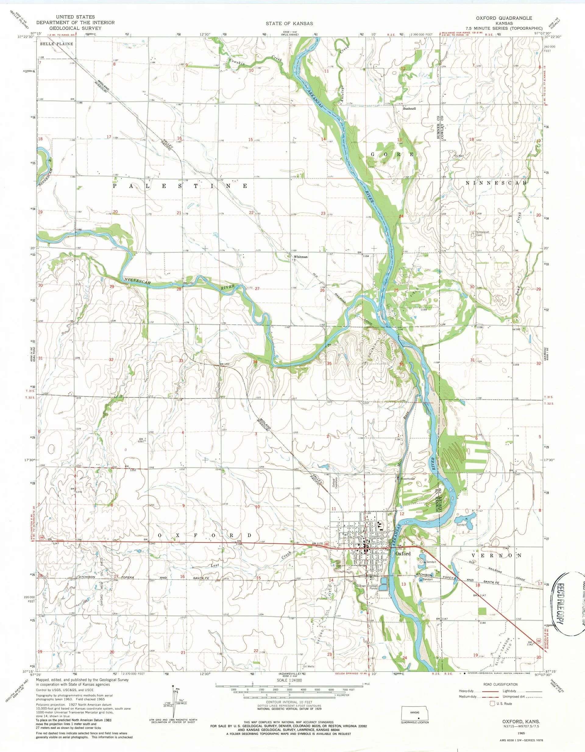 Historische Karten von Kansas.