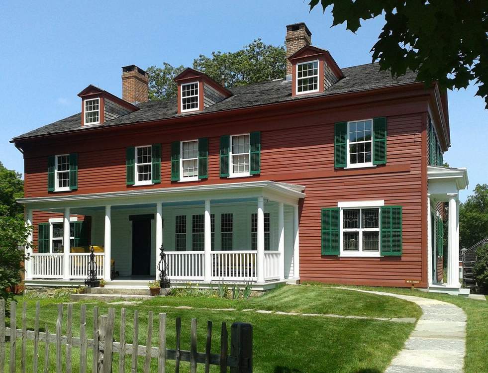 Weir Farm farmhouse in Wilton